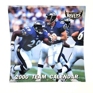 NFL Baltimore Ravens 2000 Team Calendar‎ Turner and Company 12"x12"